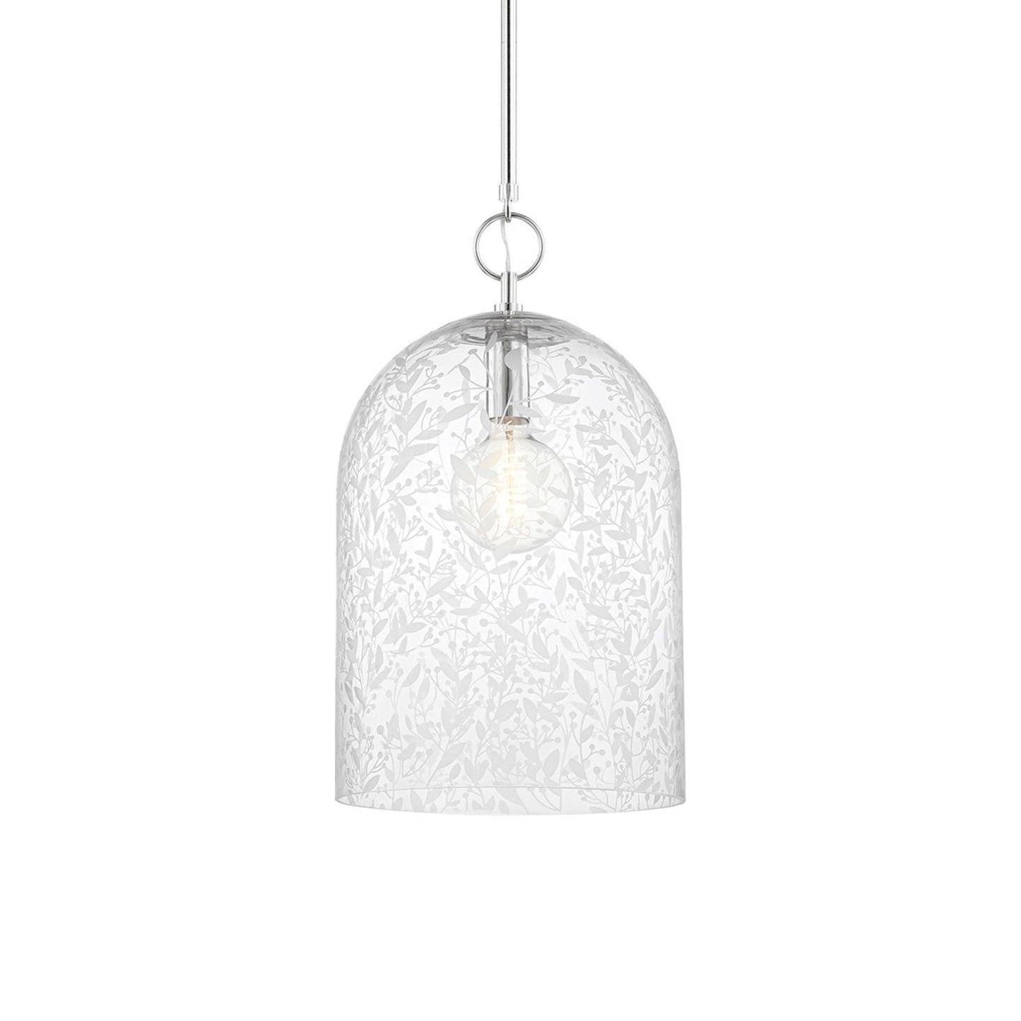 Belleville Pendant Light in Polished Nickel (Large).