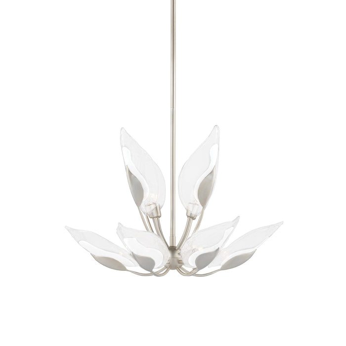 Blossom Chandelier in Silver Leaf.