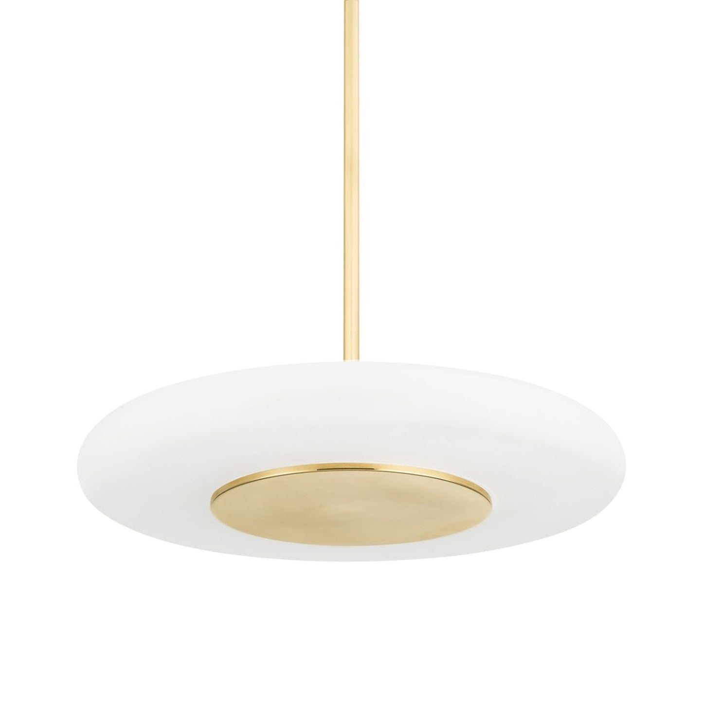 Blyford LED Pendant Light in Aged Brass (Large).