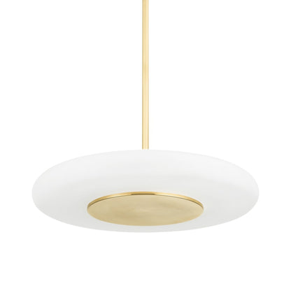 Blyford LED Pendant Light in Aged Brass (Large).