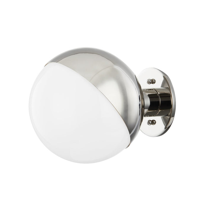 Bodie Wall Light in Polished Nickel.