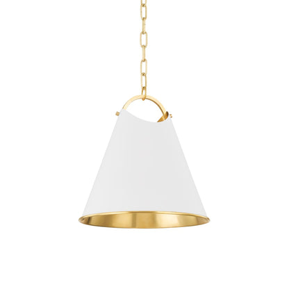 Burnbay Pendant Light in Aged Brass (Small).