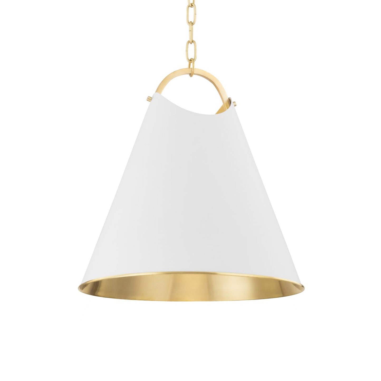 Burnbay Pendant Light in Aged Brass (Large).