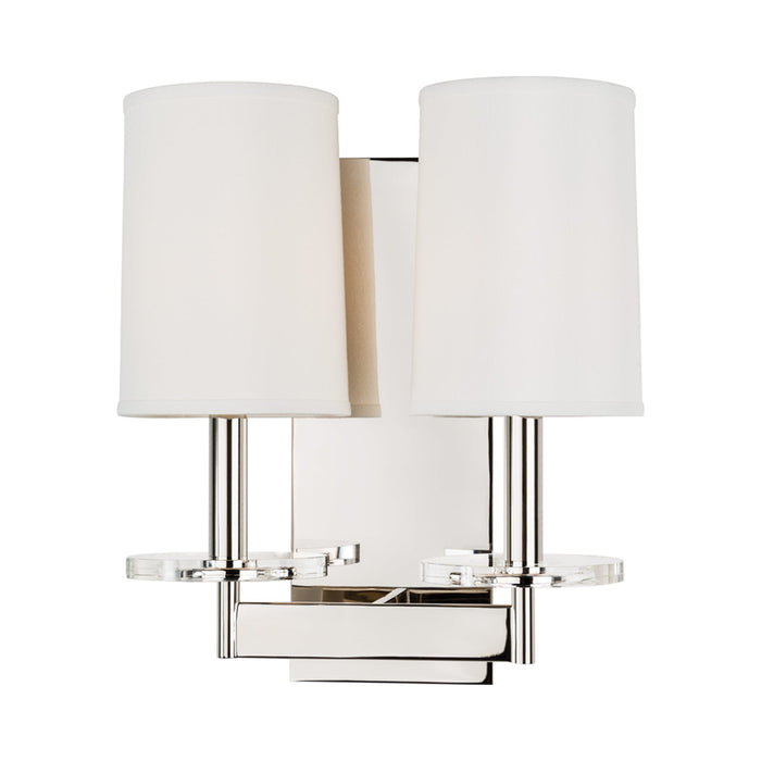 Chelsea Wall Light in Polished Nickel (2-Light).