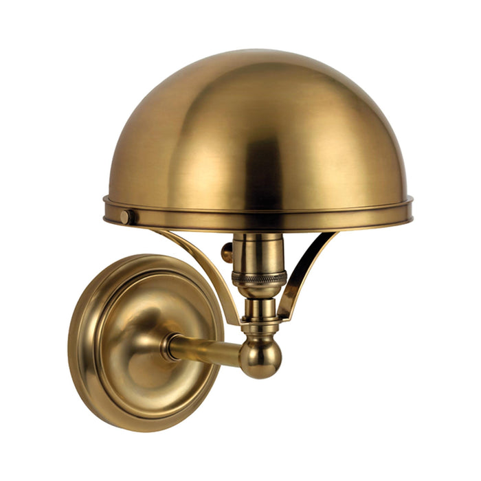Covington Wall Light in Aged Brass.