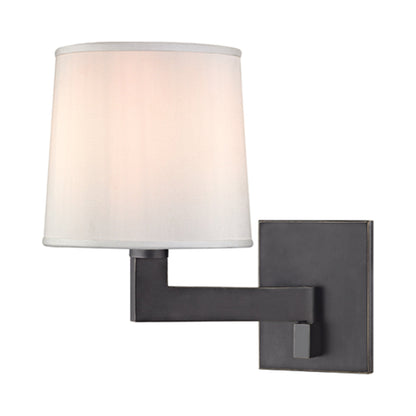 Fairport Swing Arm Wall Light in Old Bronze (7.5-Inch).