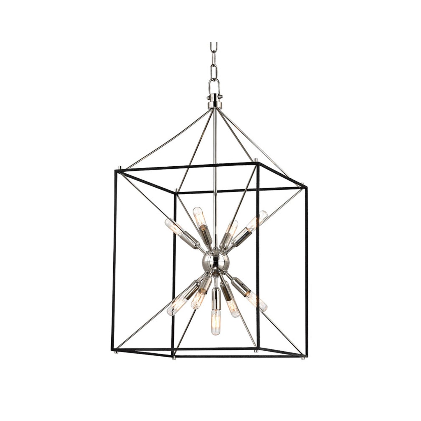 Glendale Pendant Light in Polished Nickel (Medium).