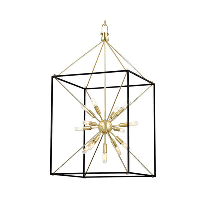 Glendale Pendant Light in Aged Brass (Large).