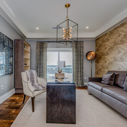 Glendale Pendant Light in living room.