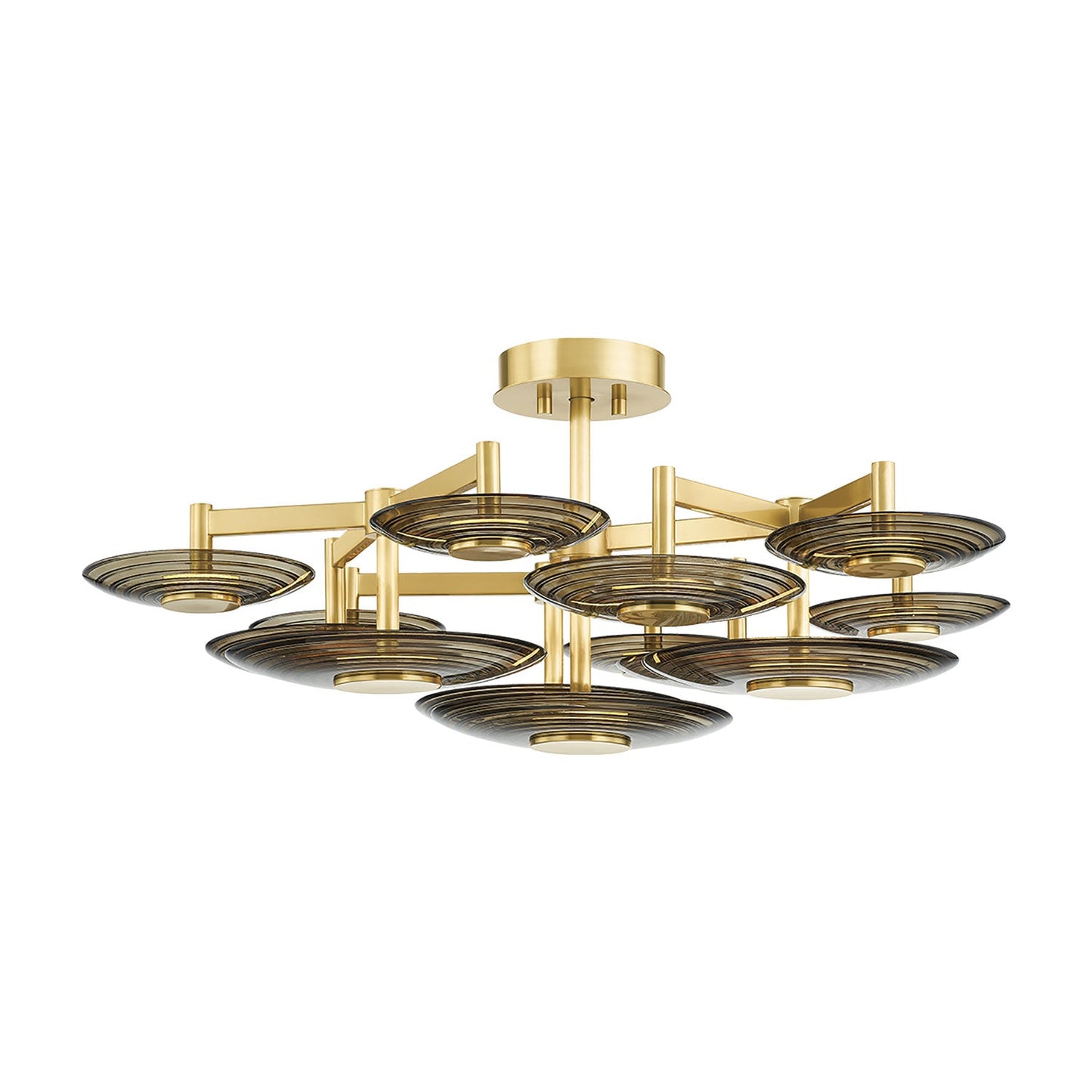 Griston LED Semi Flush Mount Ceiling Light (9-Light).