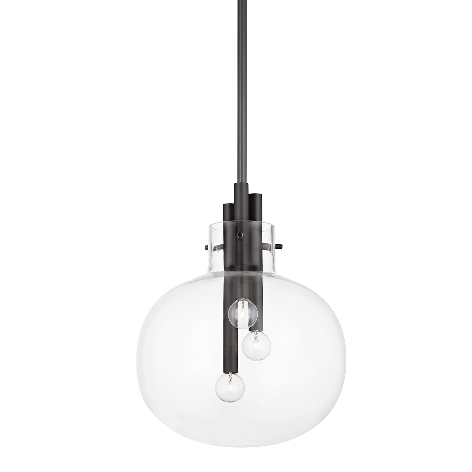 Hempstead Pendant Light in Black Brass (Small).