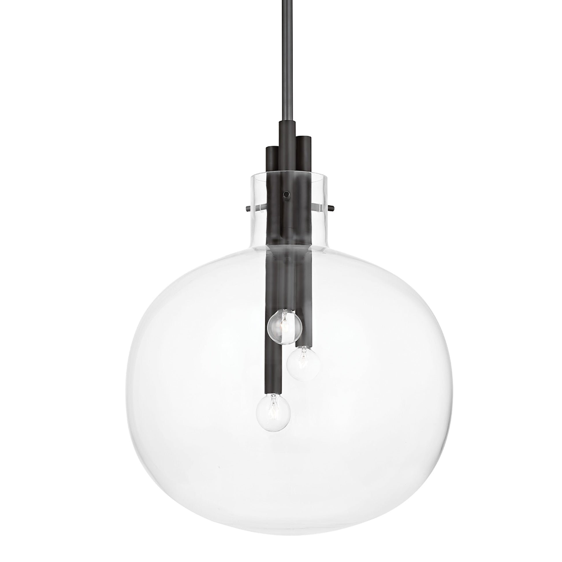 Hempstead Pendant Light in Black Brass (Large).