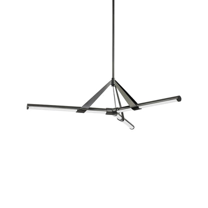 Jonas LED Chandelier in Black Nickel (Small).