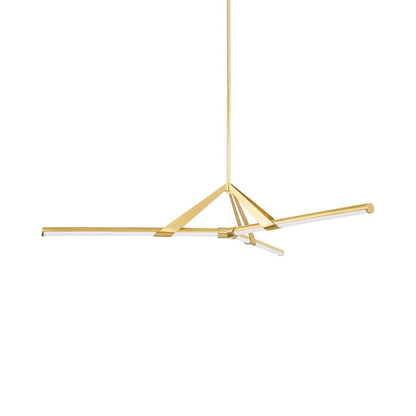 Jonas LED Chandelier in Aged Brass (Large).