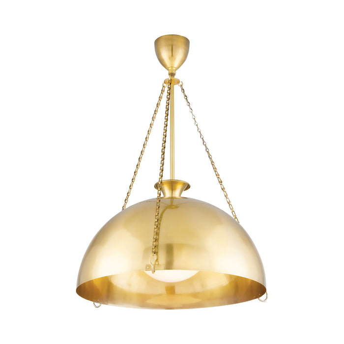 Levette Pendant Light in Aged Brass (Large).