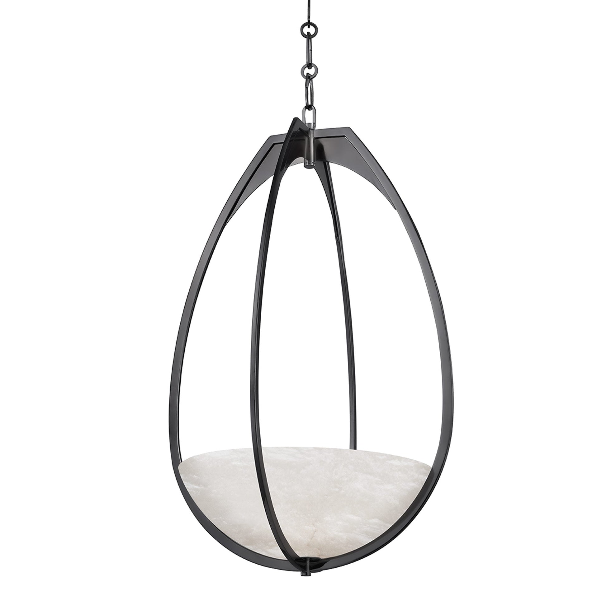 Lloyd LED Pendant Light in Black Nickel (Large).