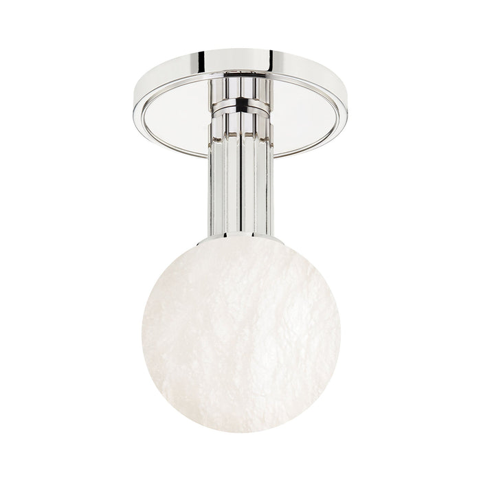 Murray Hill LED Flush Mount Ceiling Light in Polished Nickel.