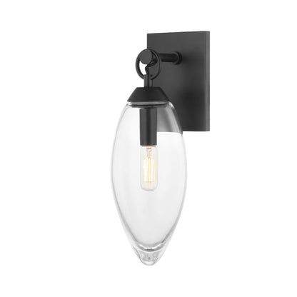 Nantucket Wall Light in Black Brass.