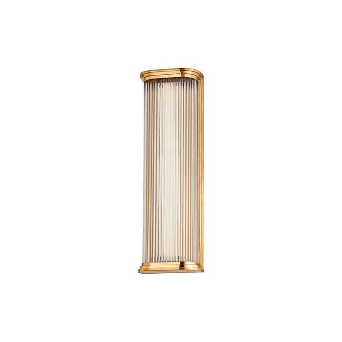 Newburgh LED Wall Light in Aged Brass (Small).