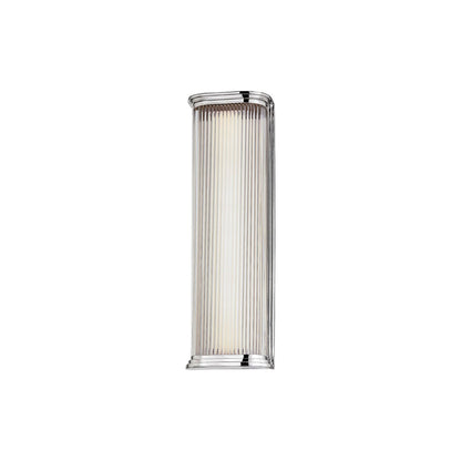 Newburgh LED Wall Light in Polished Nickel (Small).