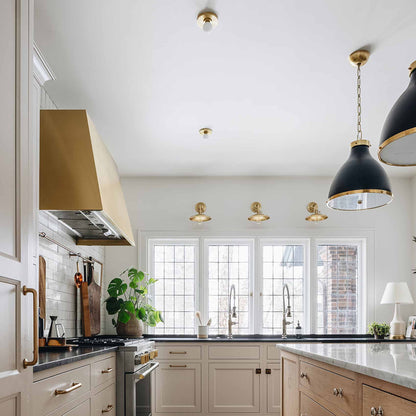 Painted No. 3 Pendant Light in kitchen.