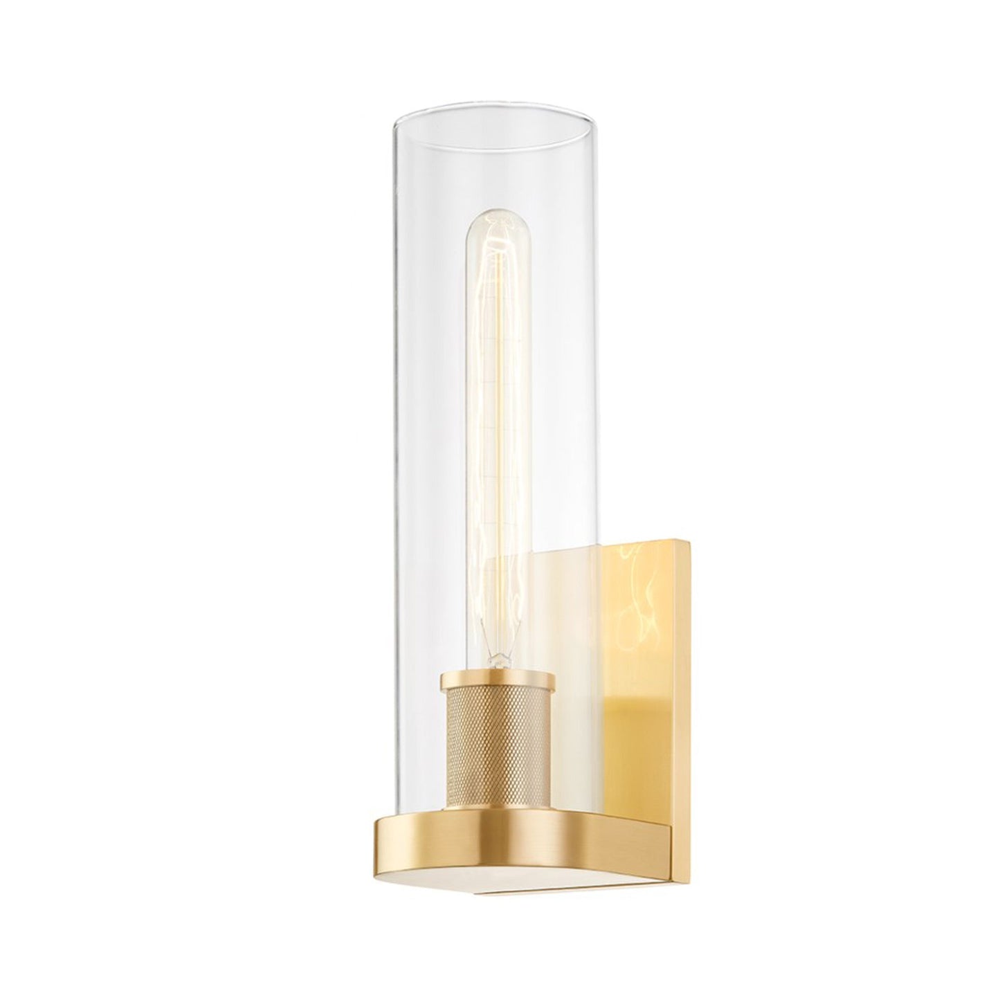 Porter Wall Light in Aged Brass.