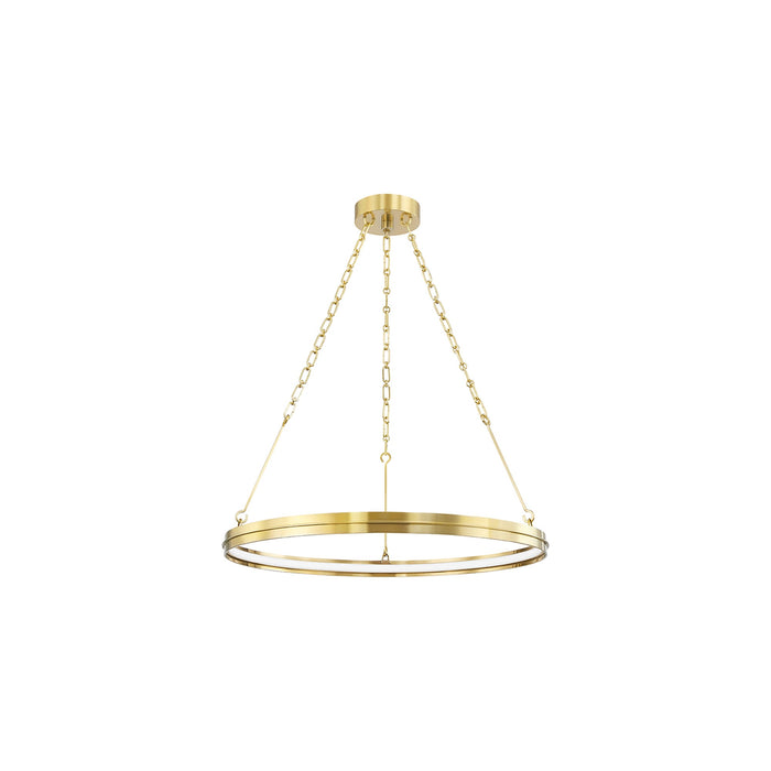 Rosendale LED Chandelier in Aged Brass (Small).