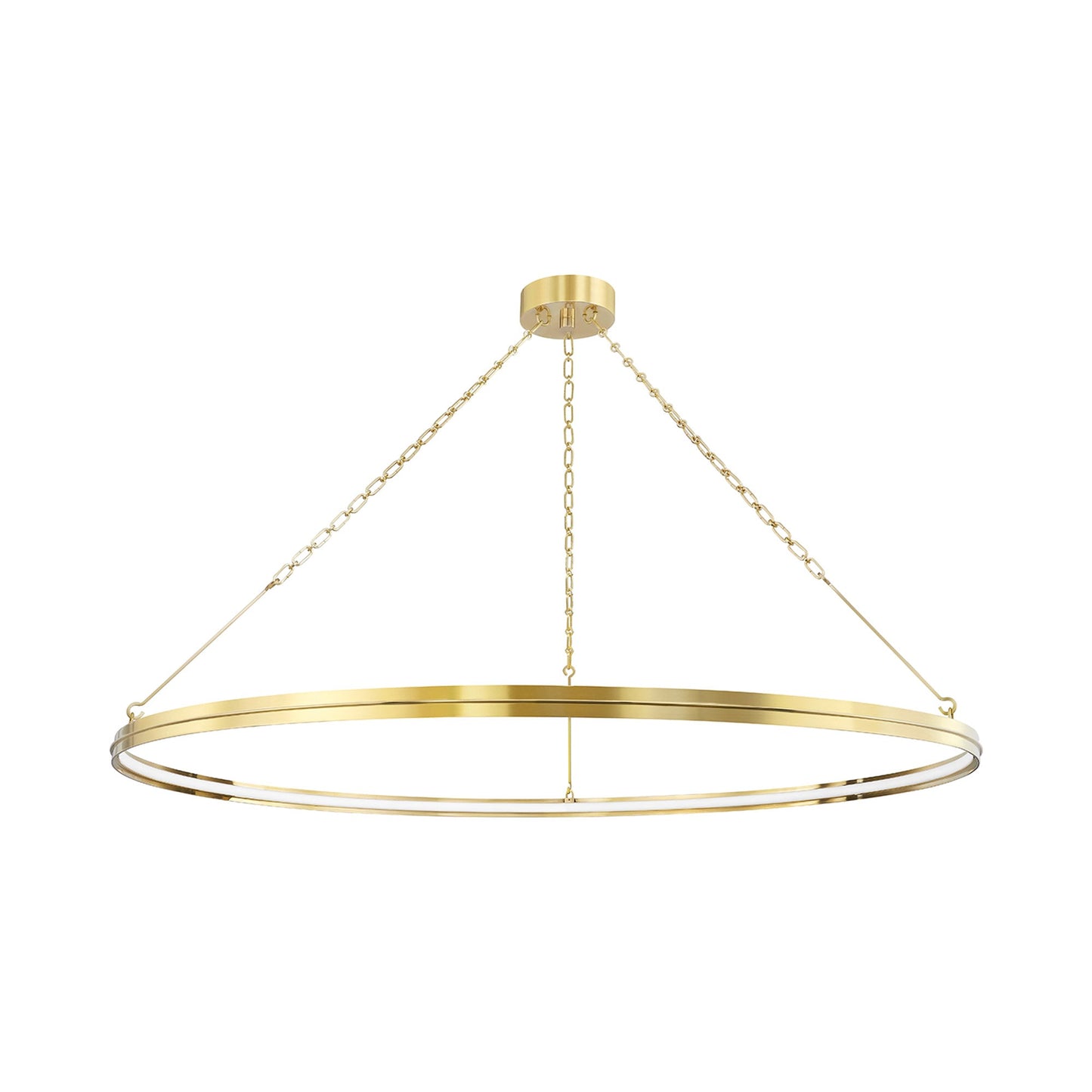 Rosendale LED Chandelier in Aged Brass (Large).