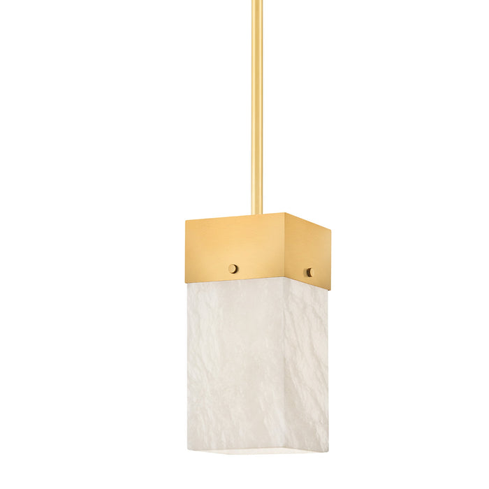 Times Square Pendant Light in Aged Brass (Small).