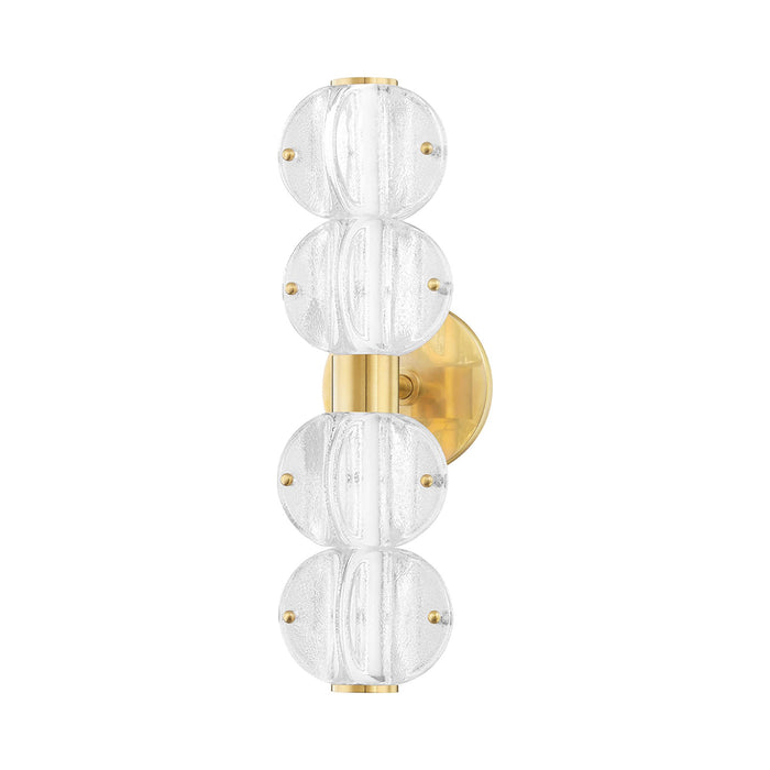Lindley LED Bath Vanity Light in Aged Brass (4-Light).