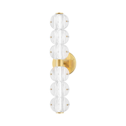 Lindley LED Bath Vanity Light in Aged Brass (6-Light).