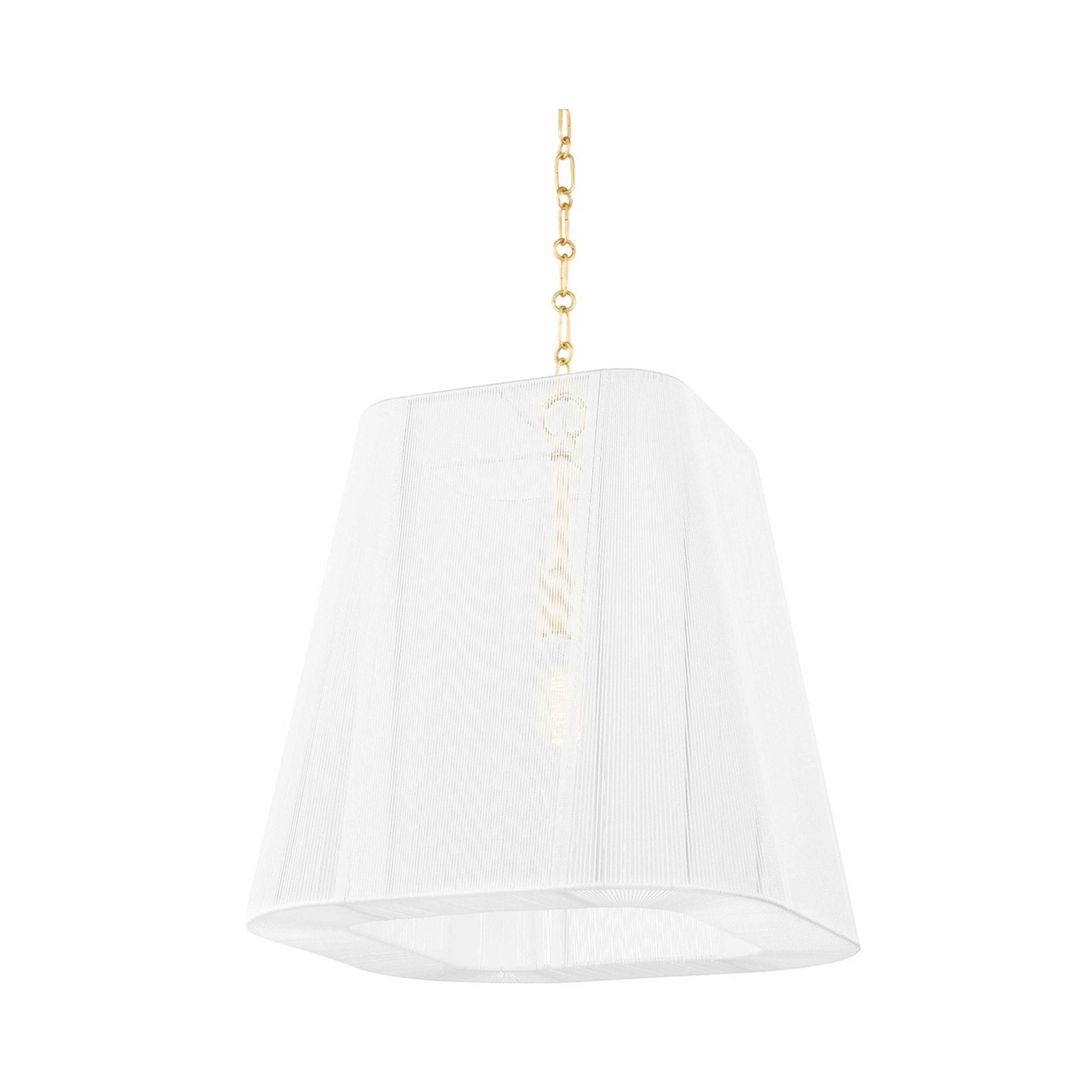 Verona Beach Pendant Light in Large/Aged Brass.