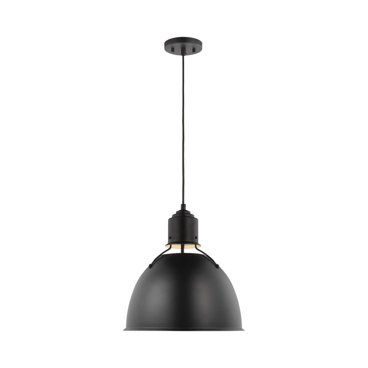 Huey Pendant Light in Midnight Black.