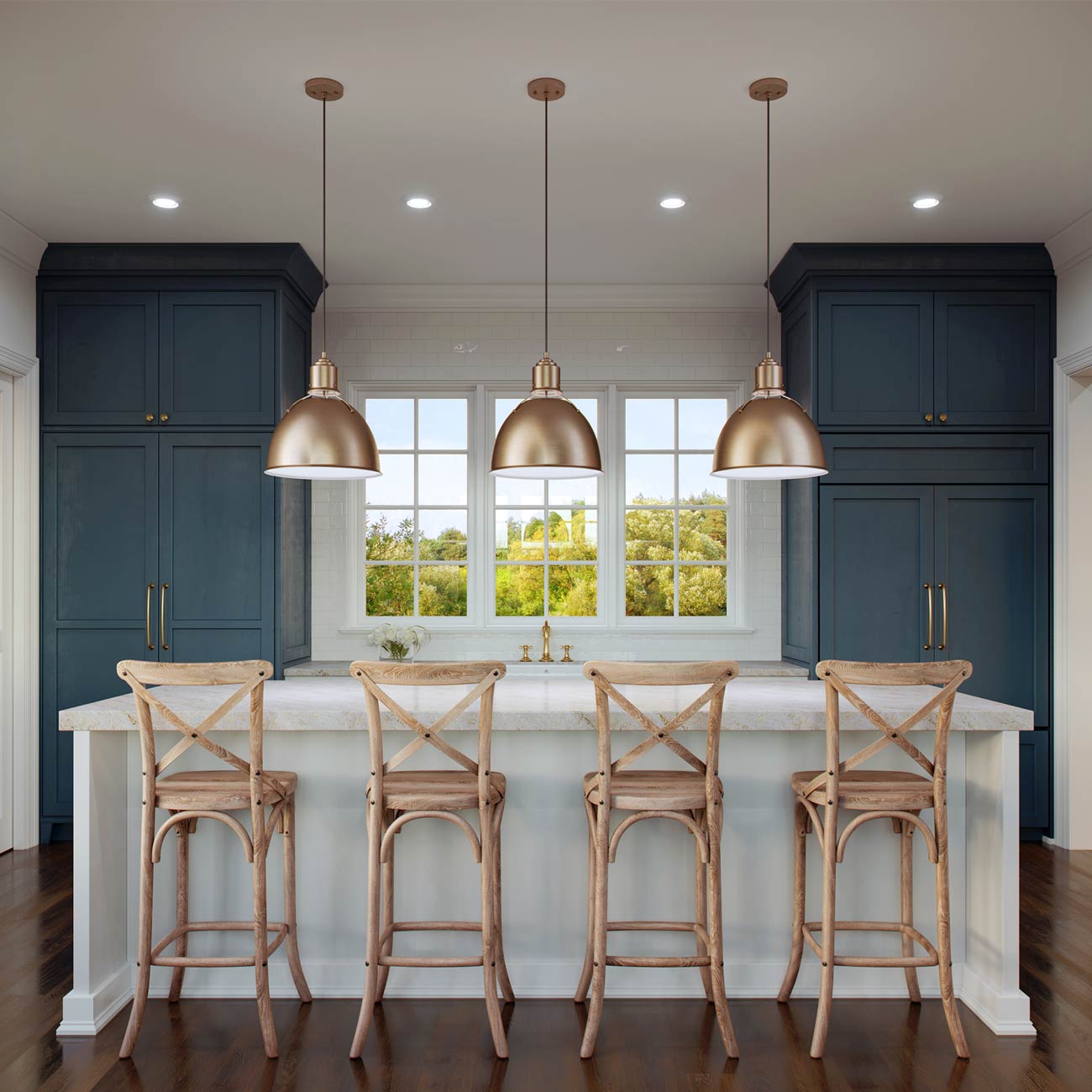 Huey Pendant Light in dining room.