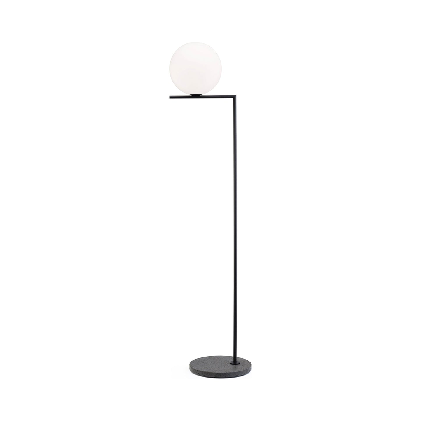 IC Lights Outdoor LED Floor Lamp in Black/Black Lava(Large).