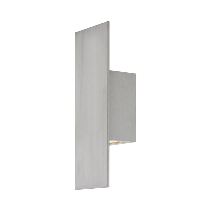 Icon Indoor/Outdoor LED Wall Light in Brushed Aluminum (Small).