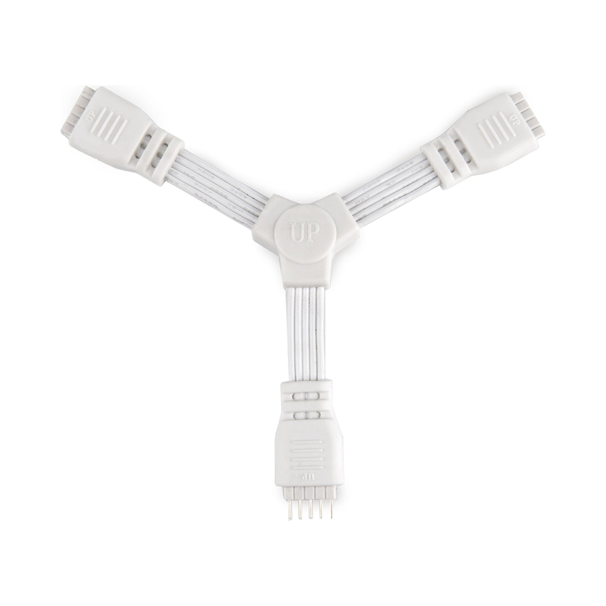 InvisiLED 24V 3 Way "Y" Connector in White.
