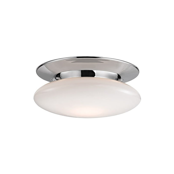 Irvington LED Flush Mount Ceiling Light in Small/Polished Chrome.