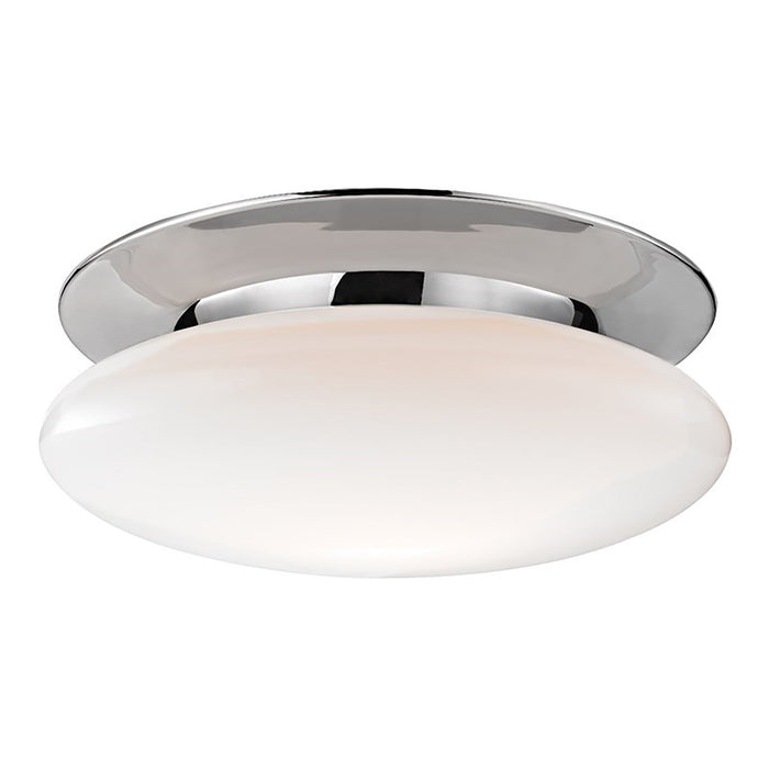 Irvington LED Flush Mount Ceiling Light in Large/Polished Chrome.