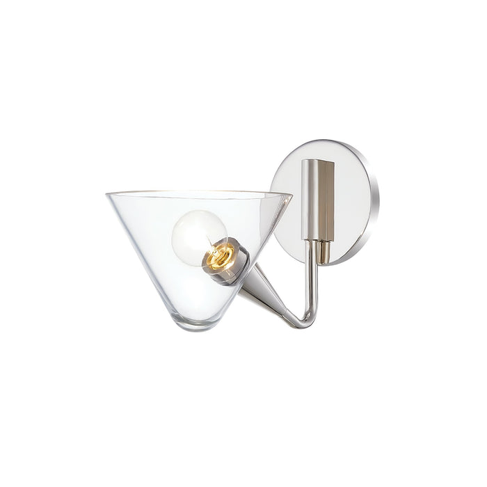 Isabella Wall Light in Polished Nickel (1-Light).