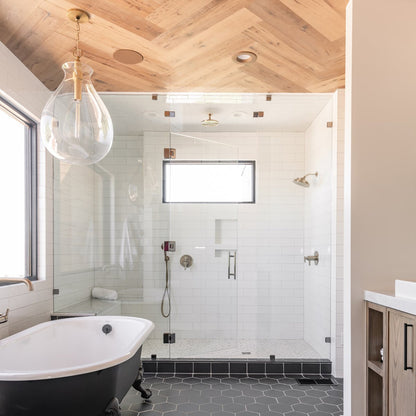 Ivy LED Pendant Light in bathroom.