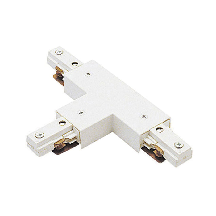 J2 Track "T" Connector in White.