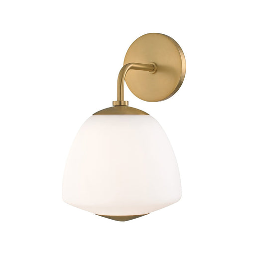 Jane Wall Light in White and Brass.
