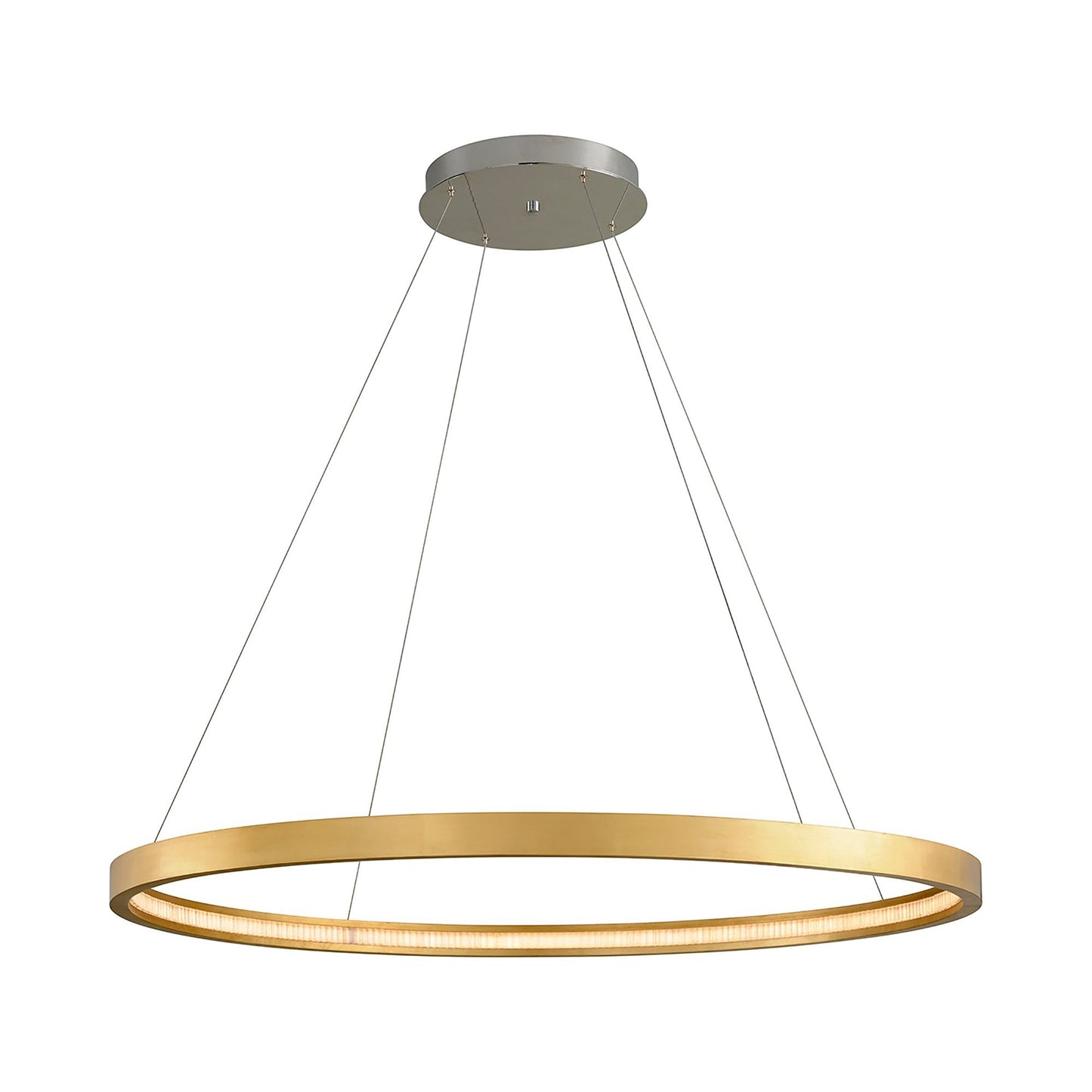 Jasmine LED Pendant Light in Gold Leaf/Round/X-Large.