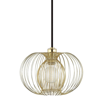 Jasmine Pendant Light in Polished Brass (Small).