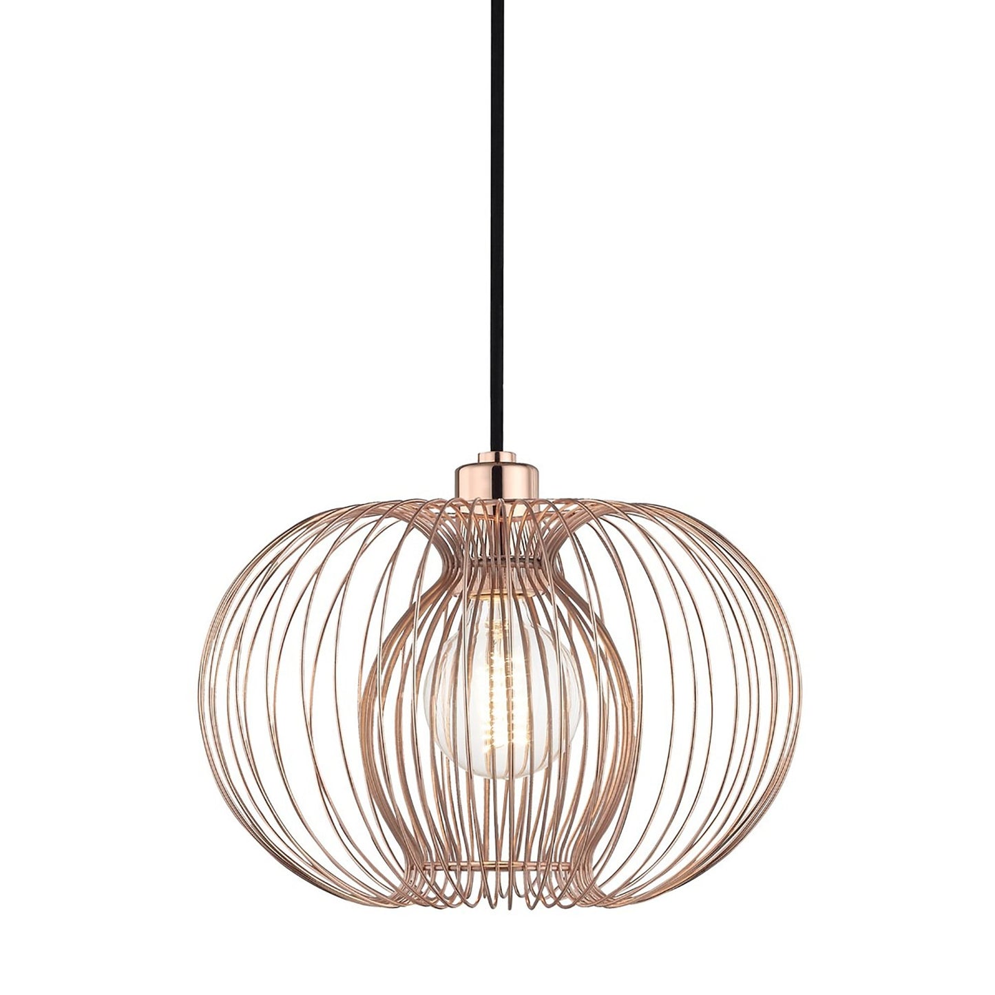 Jasmine Pendant Light in Polished Copper (Small).