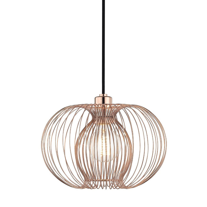 Jasmine Pendant Light in Polished Copper (Small).