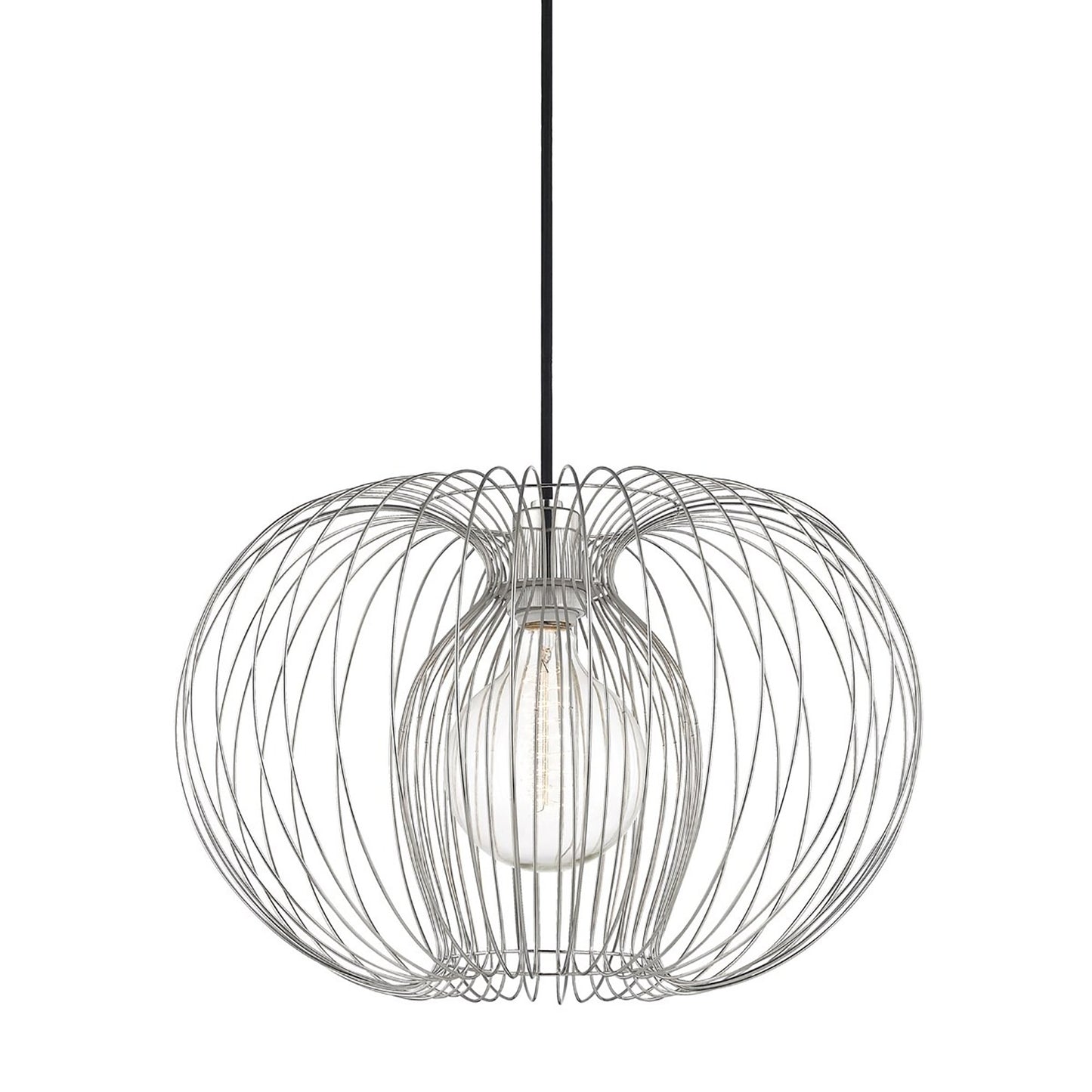 Jasmine Pendant Light in Polished Nickel (Large).