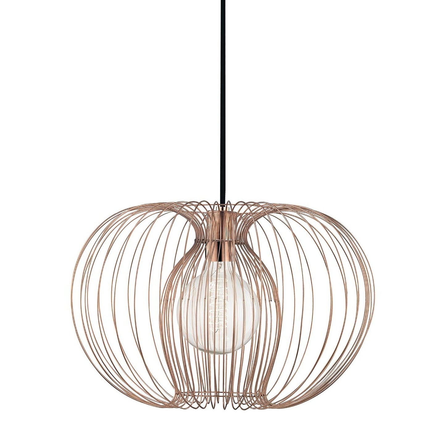 Jasmine Pendant Light in Polished Copper (Large).