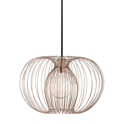 Jasmine Pendant Light in Polished Copper (Large).